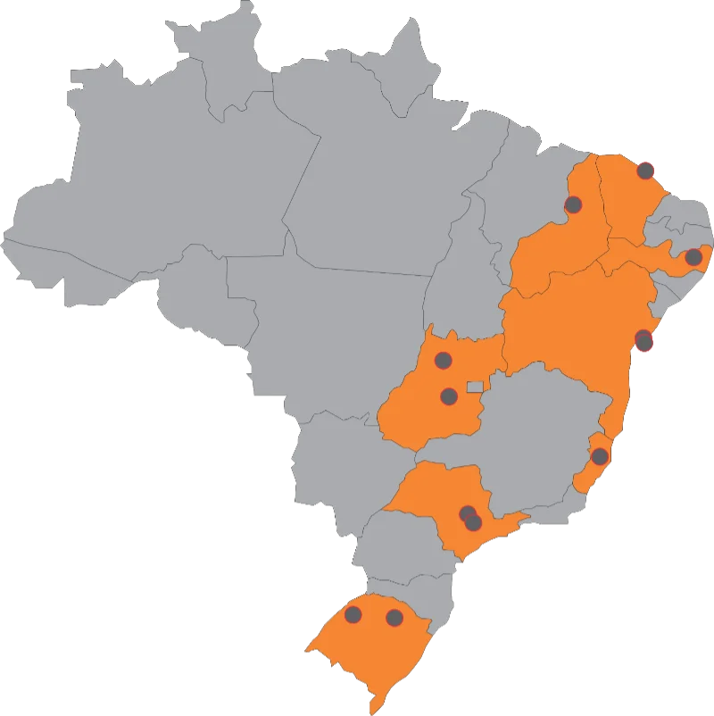 Mapa parceiros