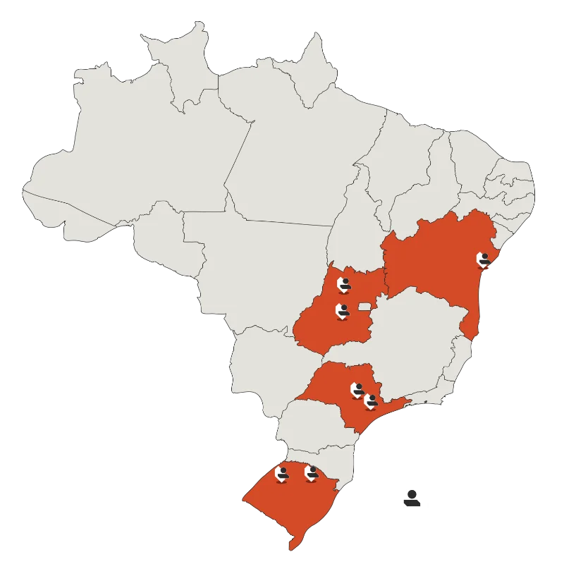 Mapa parceiros