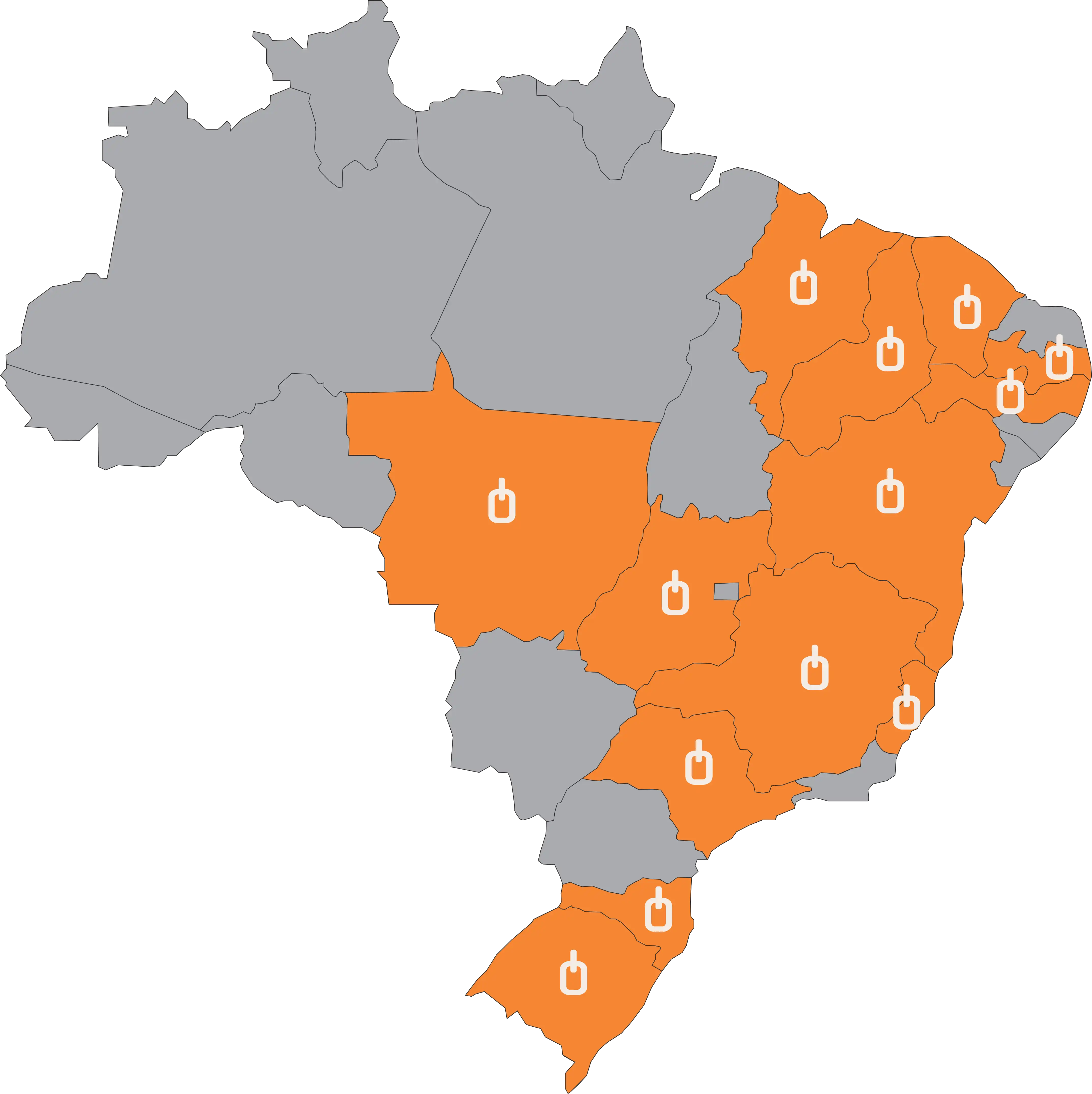Mapa parceiros